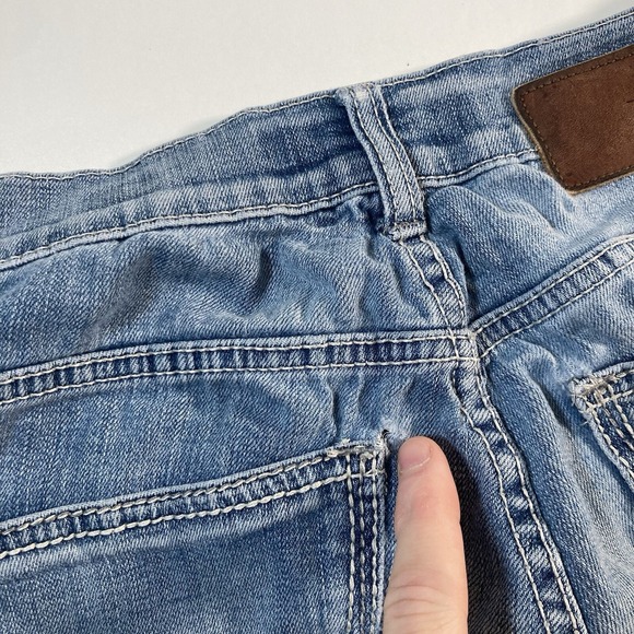 BKE Buckle Alec Jeans 26x30 Blue Straight Stretch Faded Whiskers (Tag 28R) READ - Picture 7 of 14